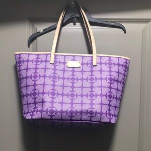 Purple Kate spade tote